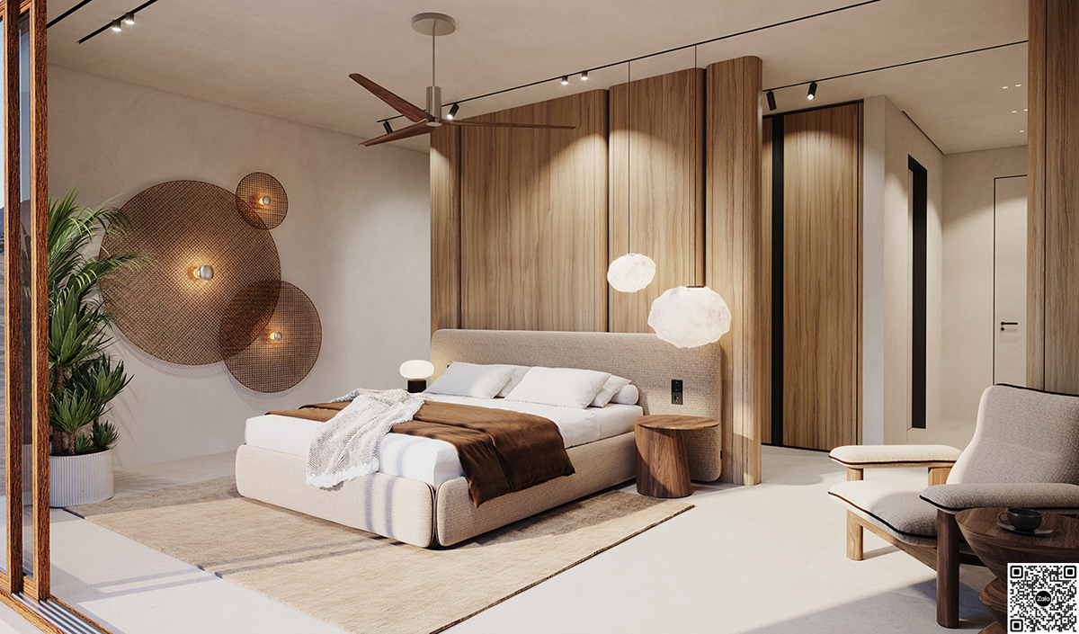 Thiết kế nội thất phòng ngủ Penthouse