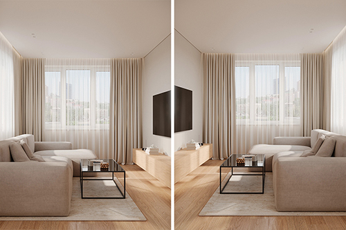 Thiết Kế Nội Thất Căn Hộ 2 Phòng Ngủ 70m² Đẹp, Hiện Đại