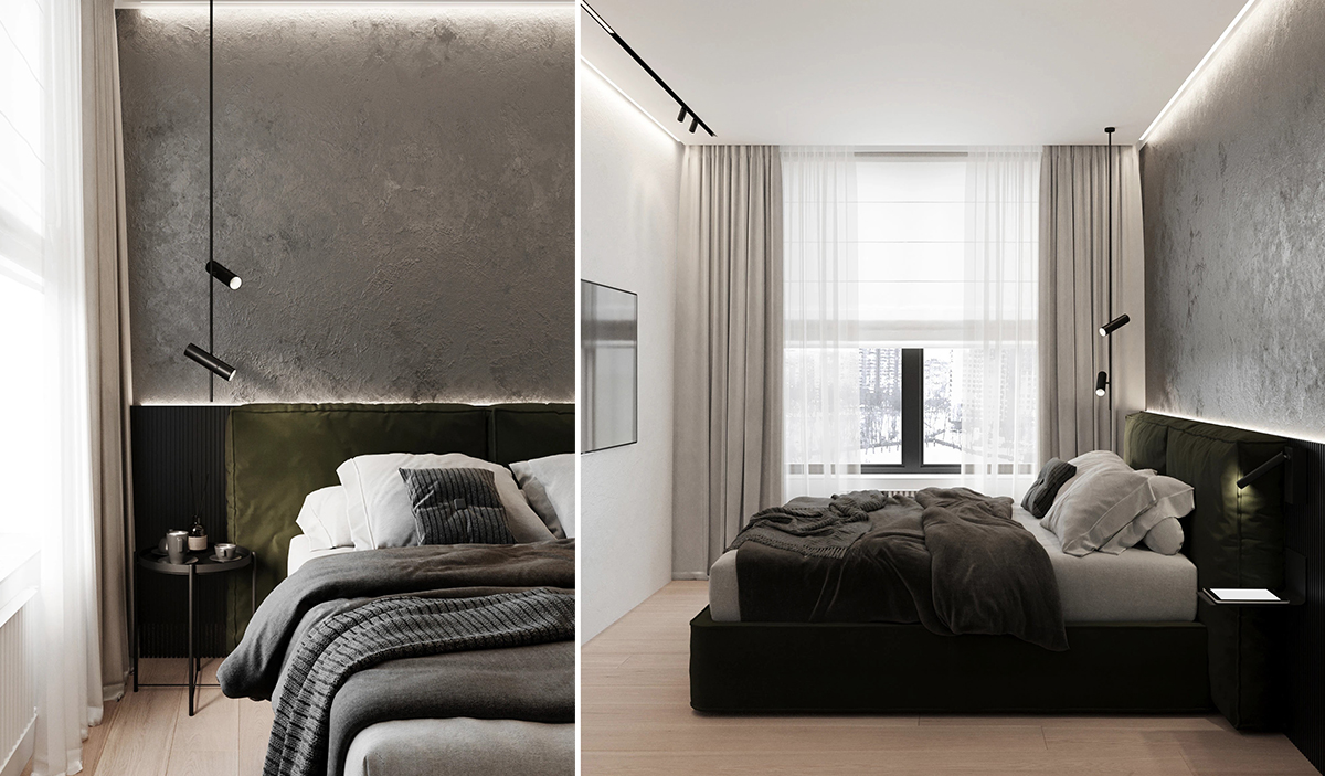 Thiết kế nội thất căn hộ 70m² hiện đại tối giản