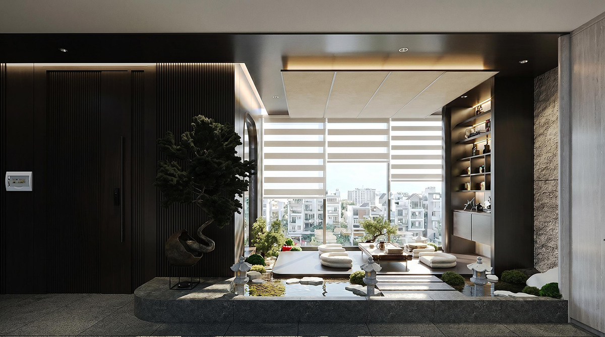 Thiết kế nội thất bếp ăn Penthouse