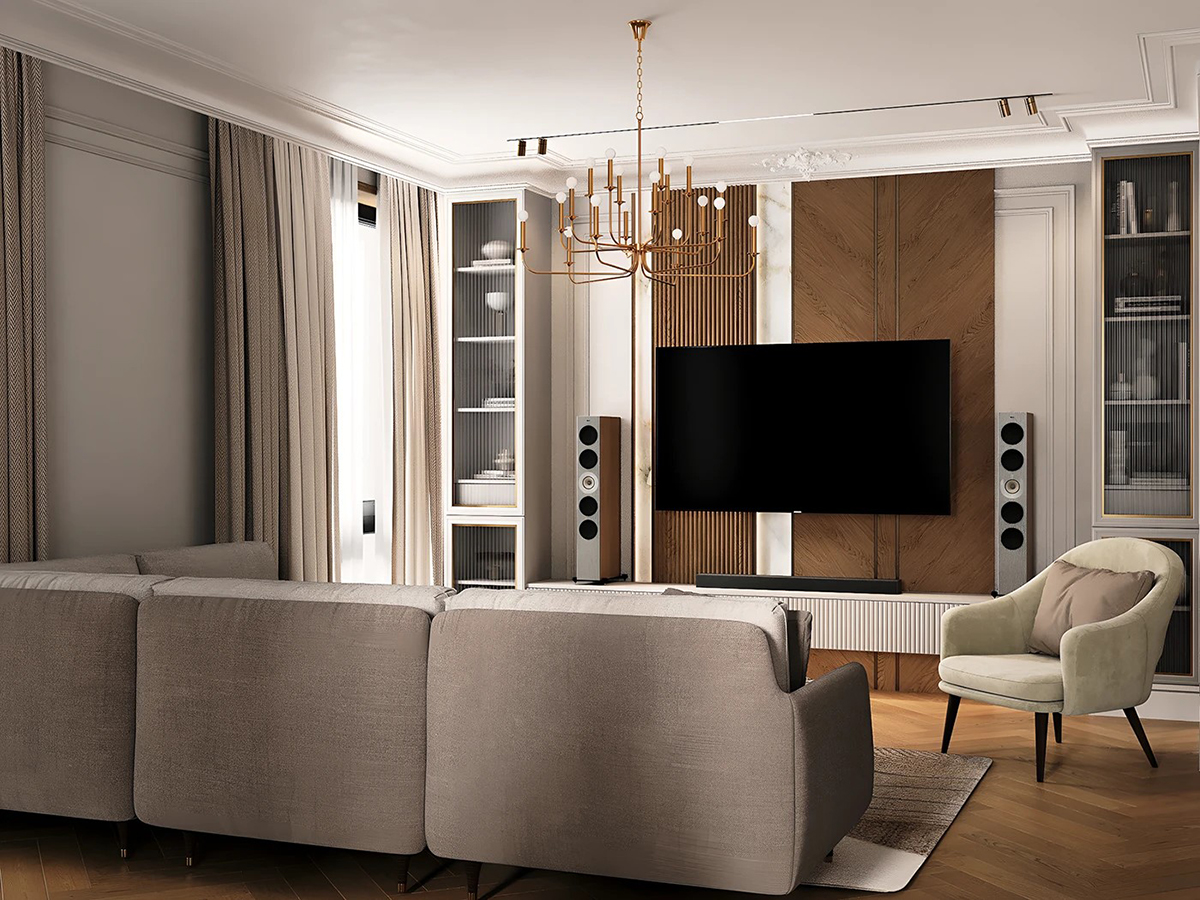 Bố Trí Nội Thất Phòng Khách Căn Hộ 60m²
