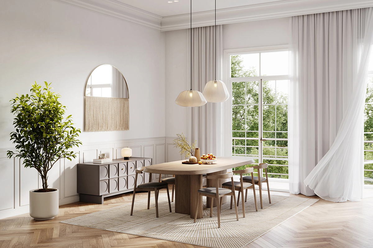 Scandinavian kết hợp Modern