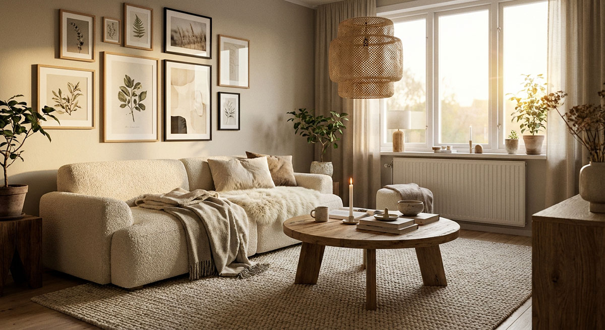 Mẫu Phòng Khách Scandinavian Đẹp