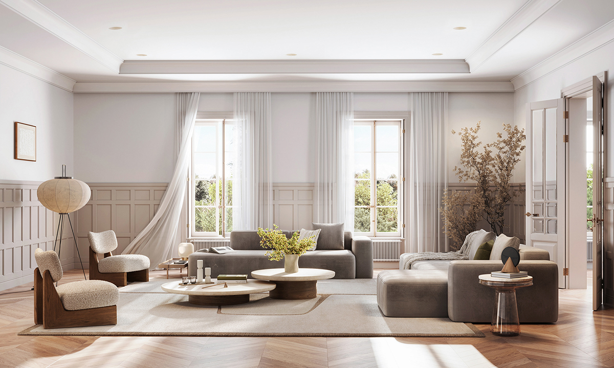  Thiết kế phòng khách phong cách Scandinavian