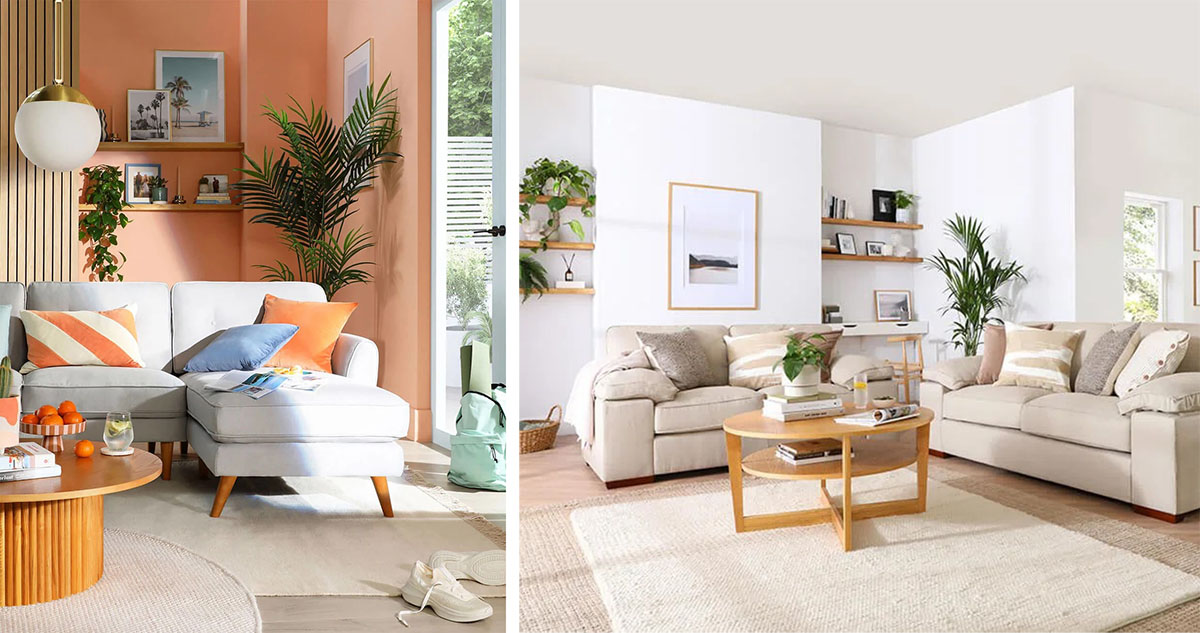 Mẫu Phòng Khách Scandinavian Đẹp Scandinavian cho căn hộ 60m²