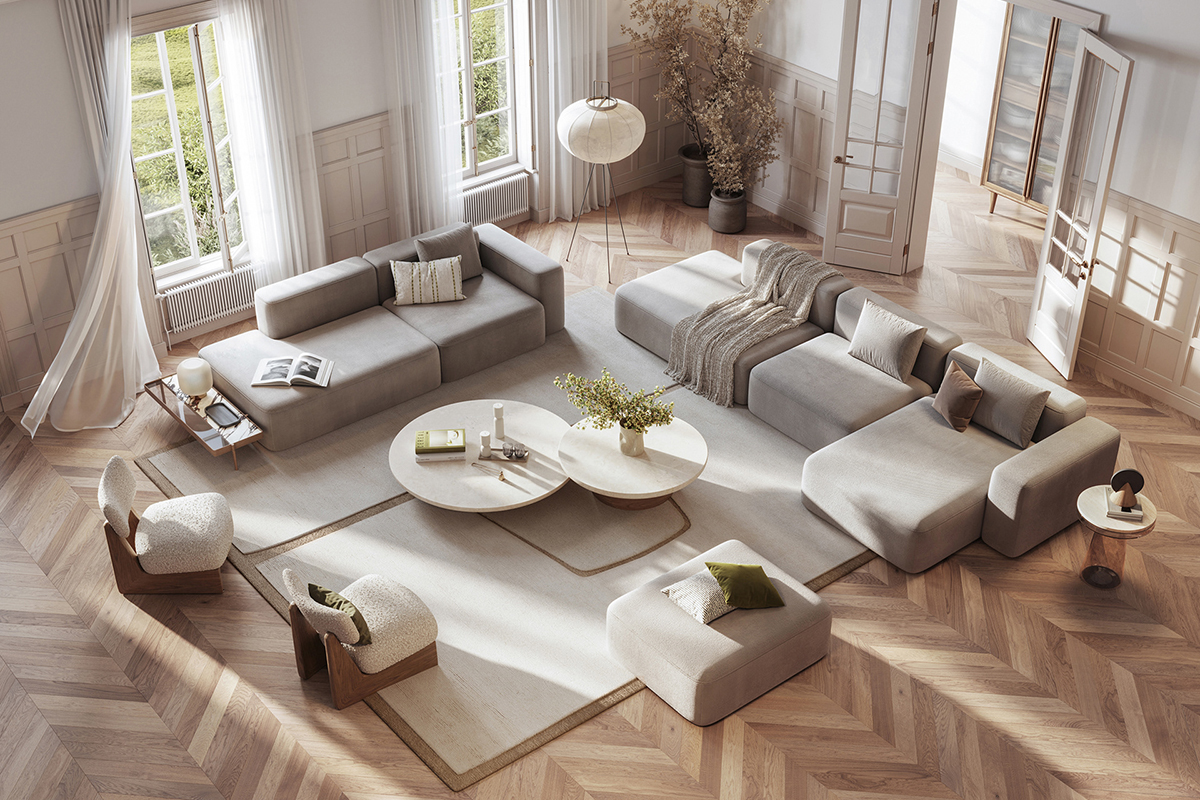 Scandinavian kết hợp Modern