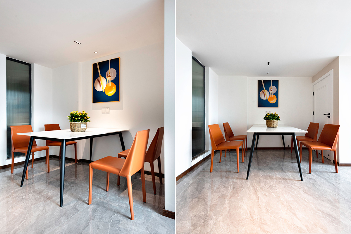 thiết kế nội thất phòng khách căn hộ 32m2 có gác lửng