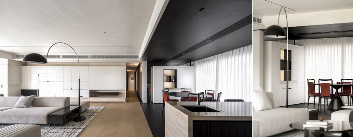 Thiết kế nội thất bếp căn hộ 255m² hiện đại và tiện nghi