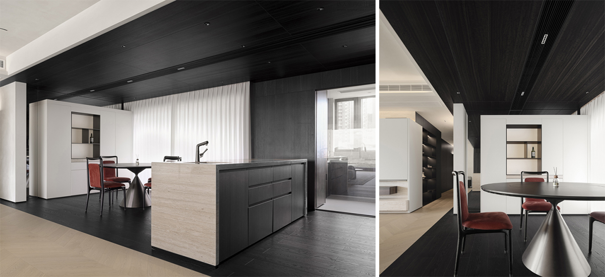 Thiết kế nội thất bếp căn hộ 255m² hiện đại và tiện nghi