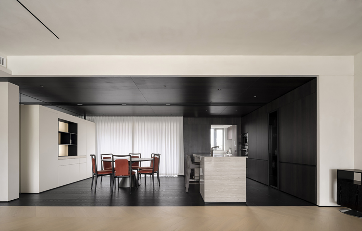 Thiết kế nội thất bếp căn hộ 255m² hiện đại và tiện nghi