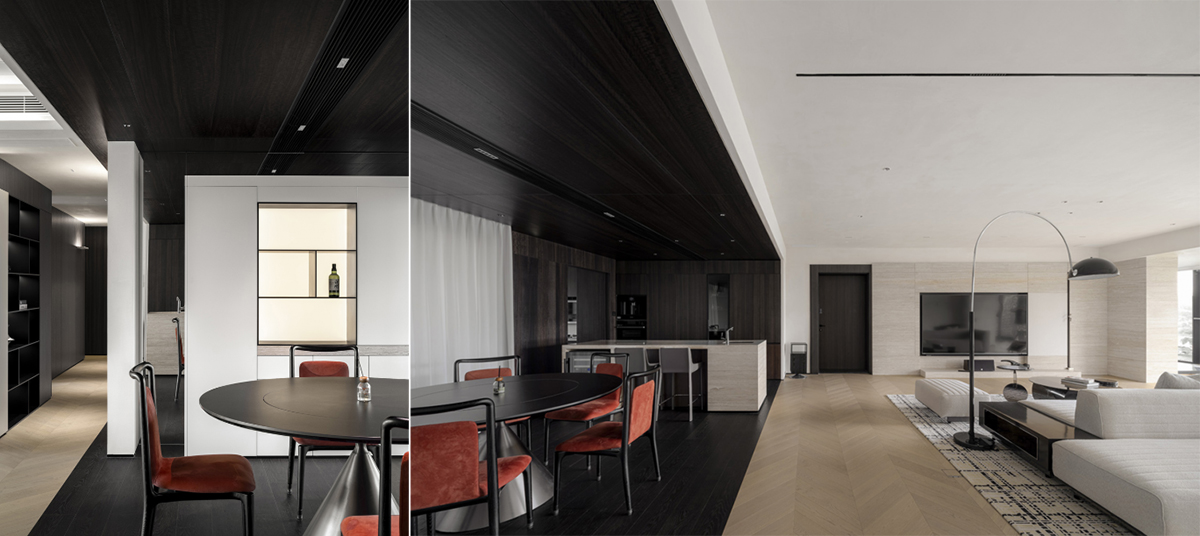 Thiết kế nội thất bếp căn hộ 255m² hiện đại và tiện nghi