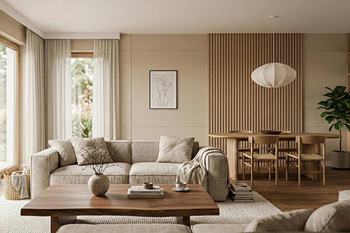 Thiết Kế Nội Thất căn hộ 70m² Japandi / Wabi-Sabi Đẹp, Tinh Tế